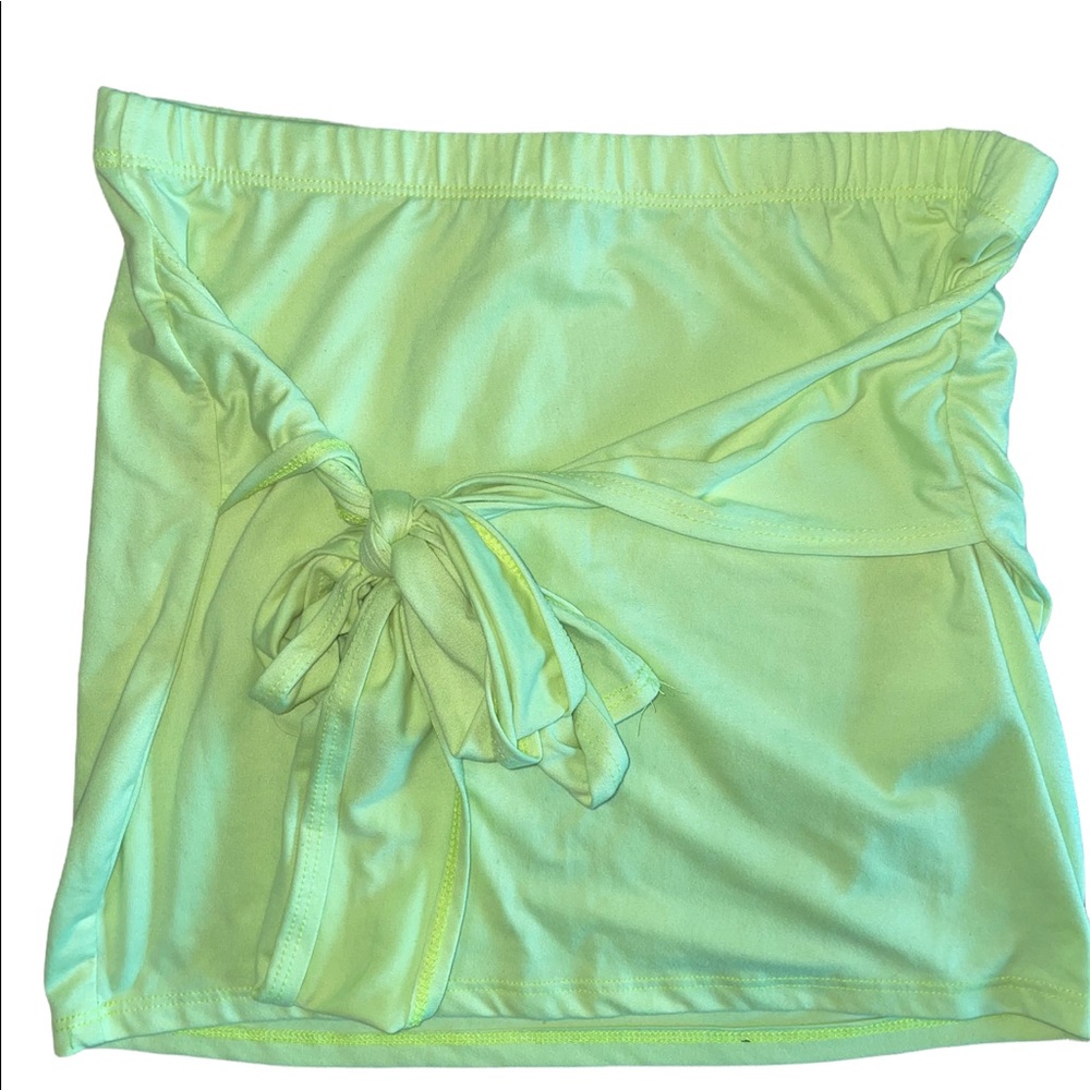 Neon skirt with wrap
